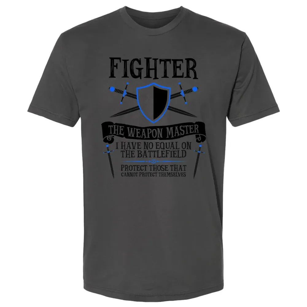 FIGHTER, THE WEAPON MASTER (White) Premium Unisex T-shirt - 8