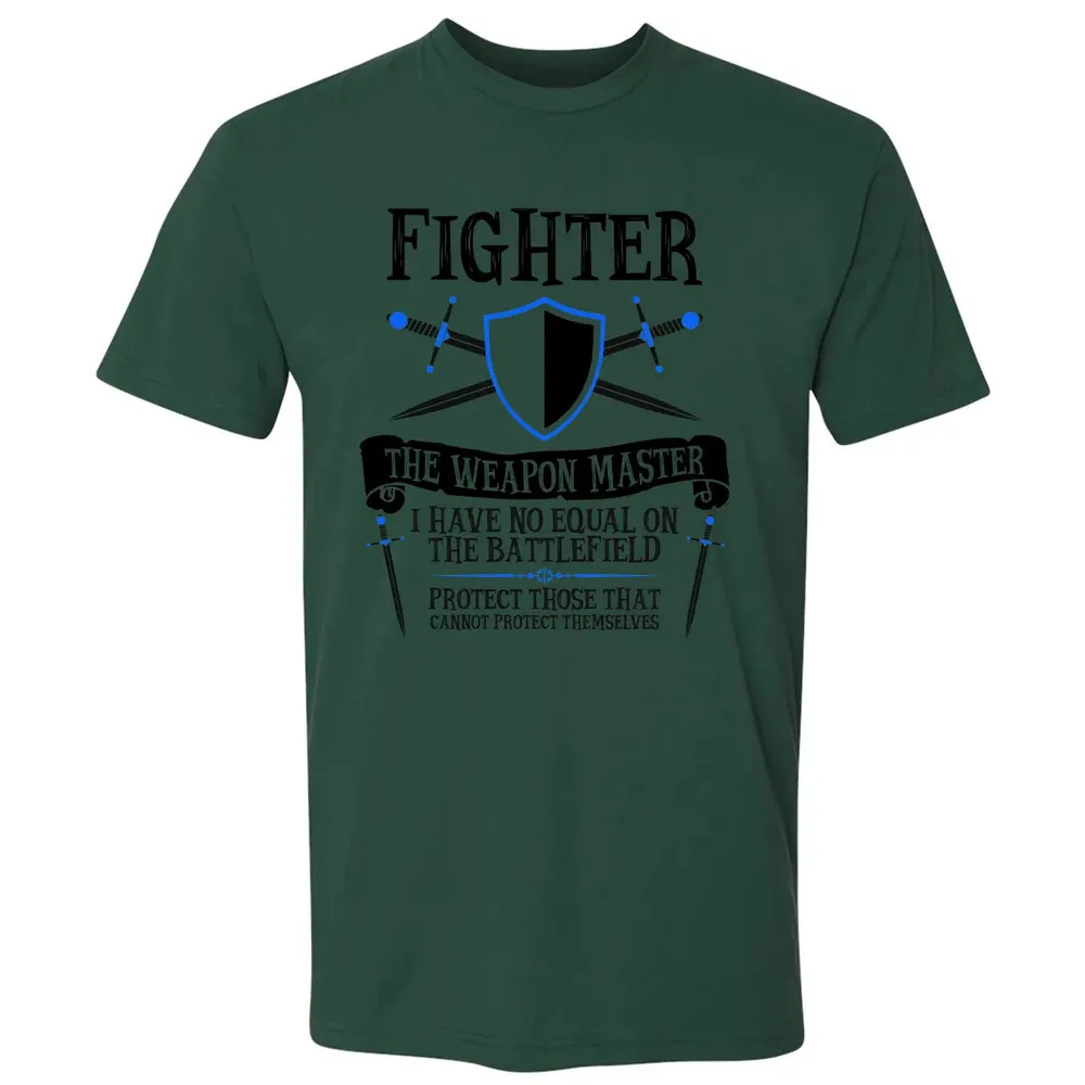 FIGHTER, THE WEAPON MASTER (White) Premium Unisex T-shirt - 12