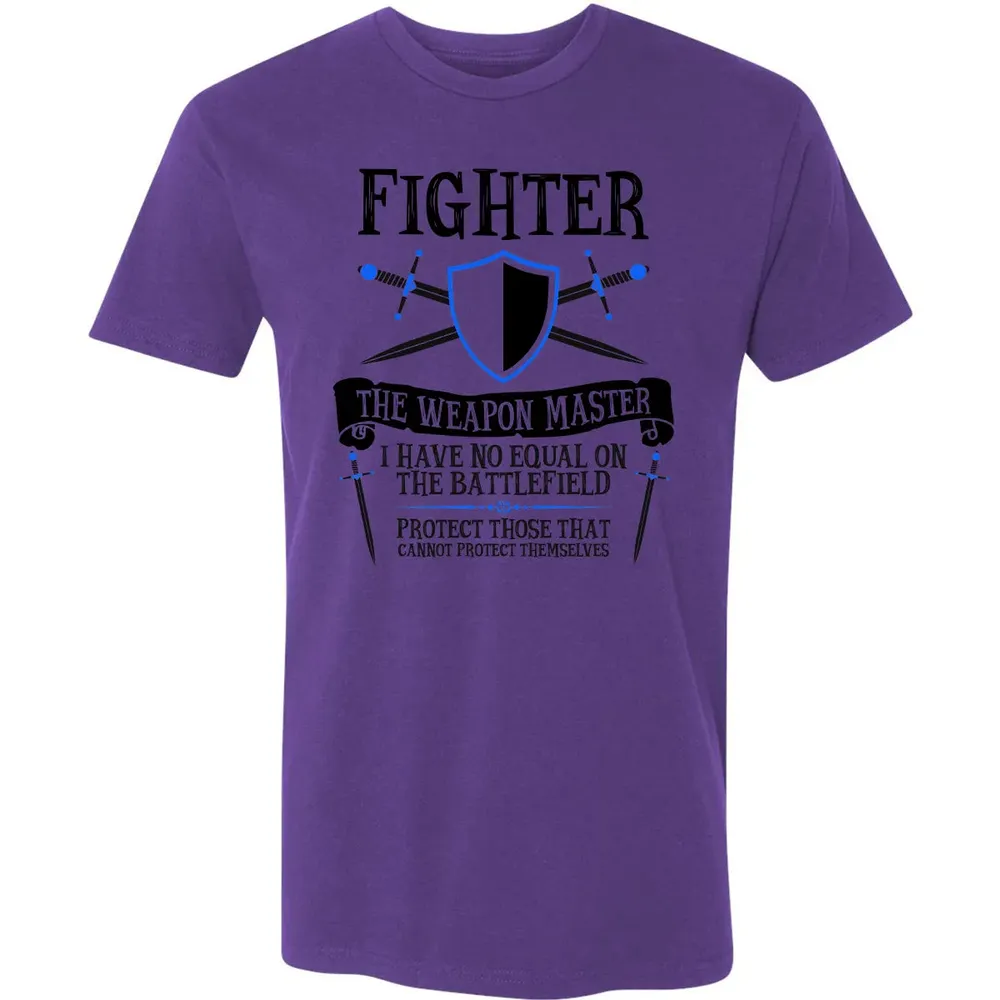 FIGHTER, THE WEAPON MASTER (White) Premium Unisex T-shirt - 7
