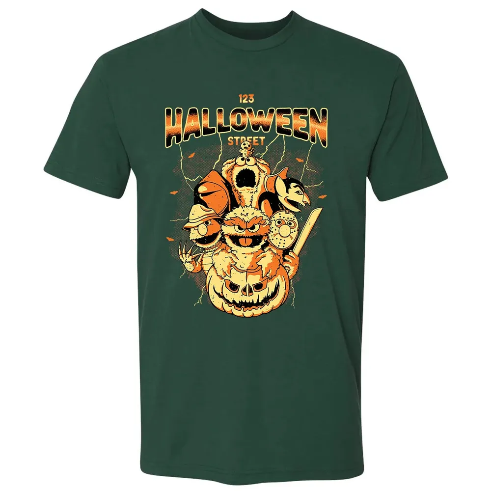 Halloween Street Premium Unisex T-shirt - 12
