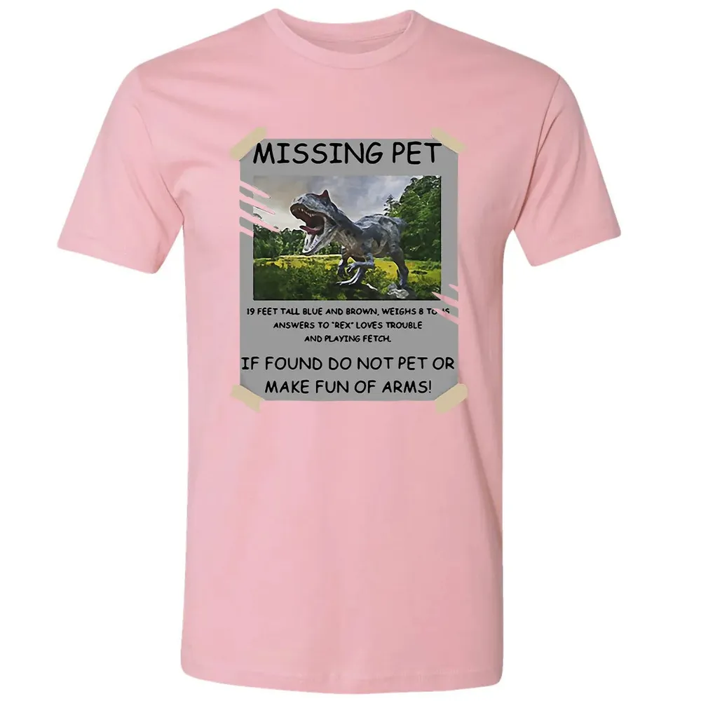 Dinosaur Missing Pet Premium Unisex T-shirt - 3