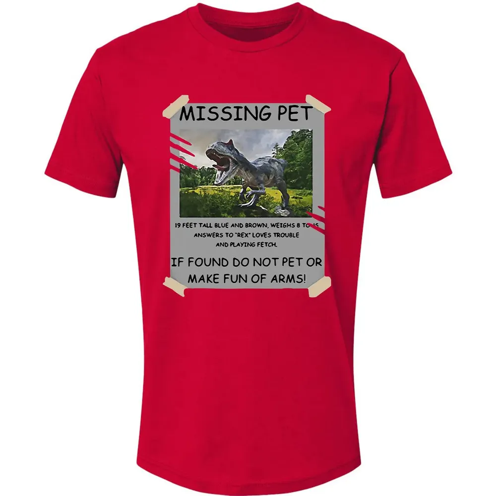 Dinosaur Missing Pet Premium Unisex T-shirt - 6