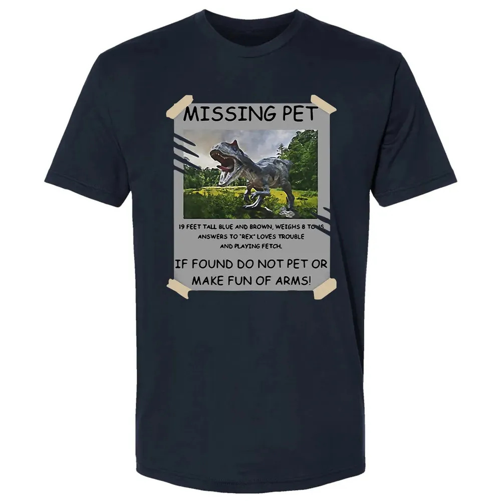 Dinosaur Missing Pet Premium Unisex T-shirt - 2