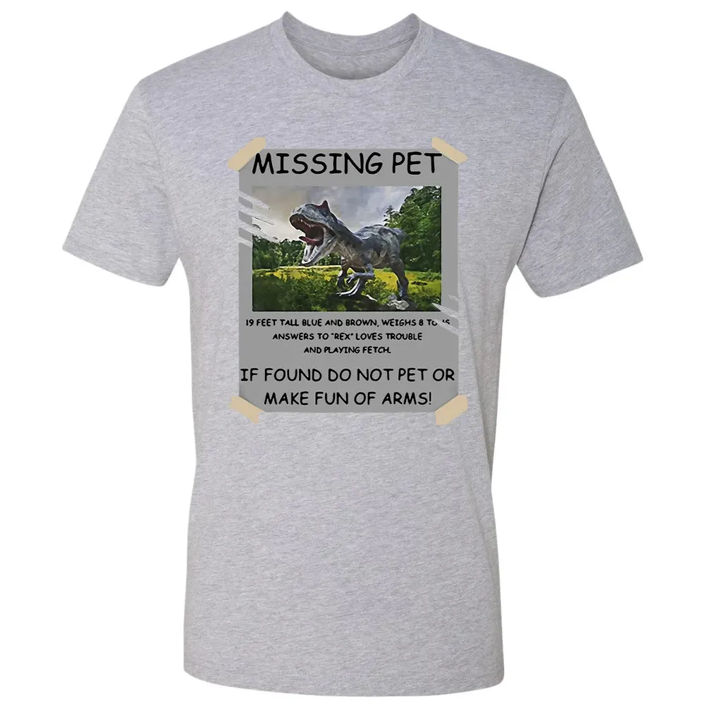 Dinosaur Missing Pet Premium Unisex T-shirt - 9