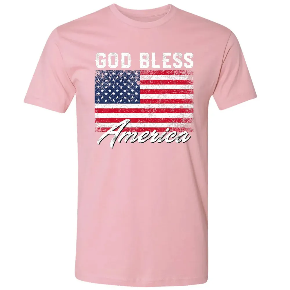 God Bless America USA Flag 4th of July Patriotic Premium Unisex T-shirt - 3