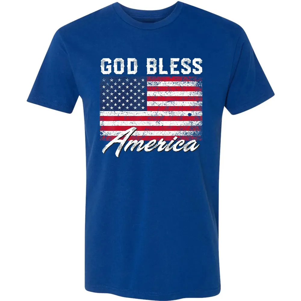 God Bless America USA Flag 4th of July Patriotic Premium Unisex T-shirt - 10
