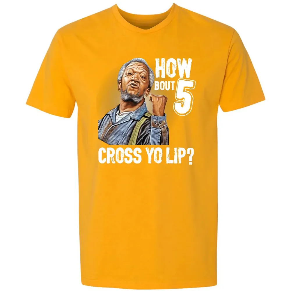 How Bout 5 Cross Yo Lip? Premium Unisex T-shirt - 11