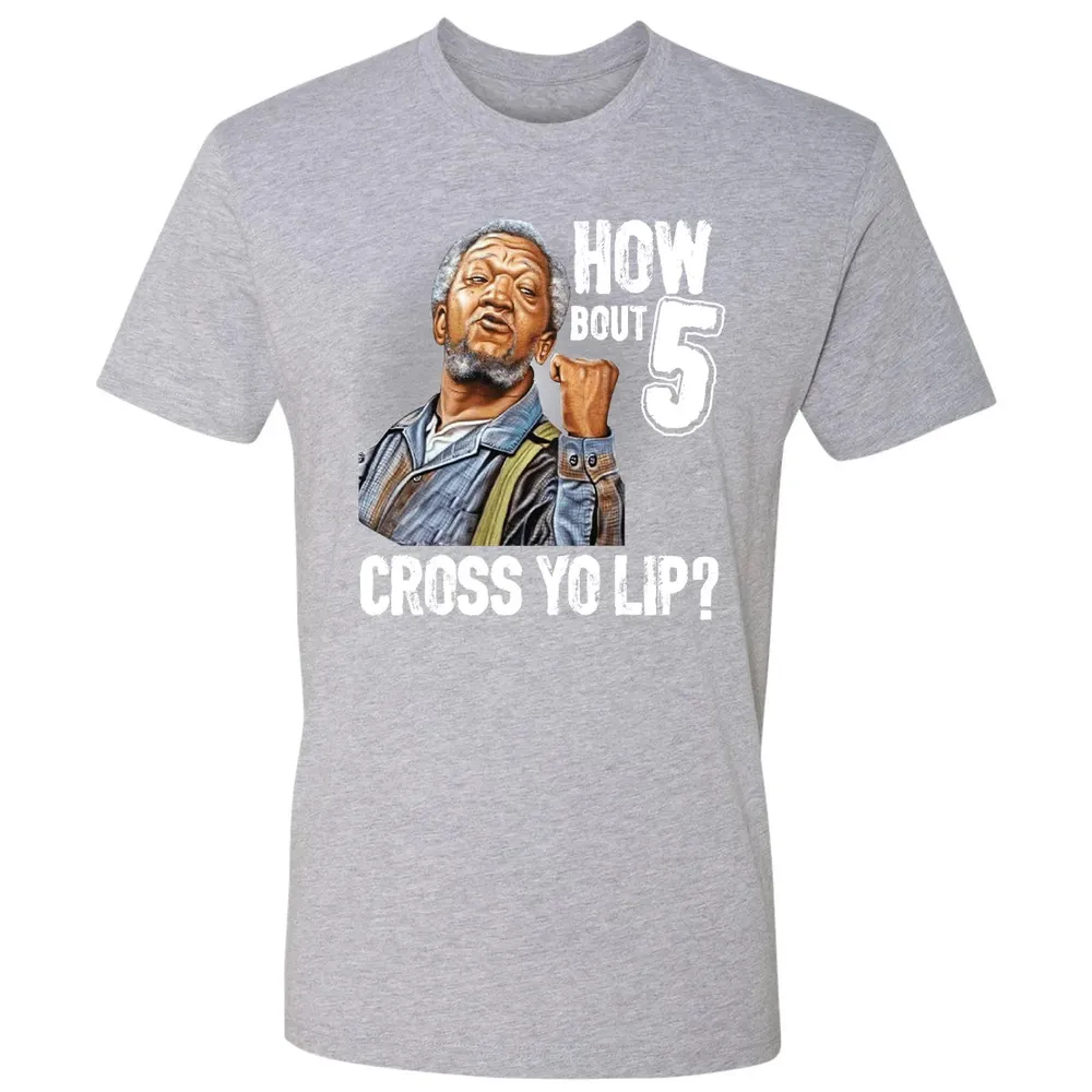 How Bout 5 Cross Yo Lip? Premium Unisex T-shirt - 9