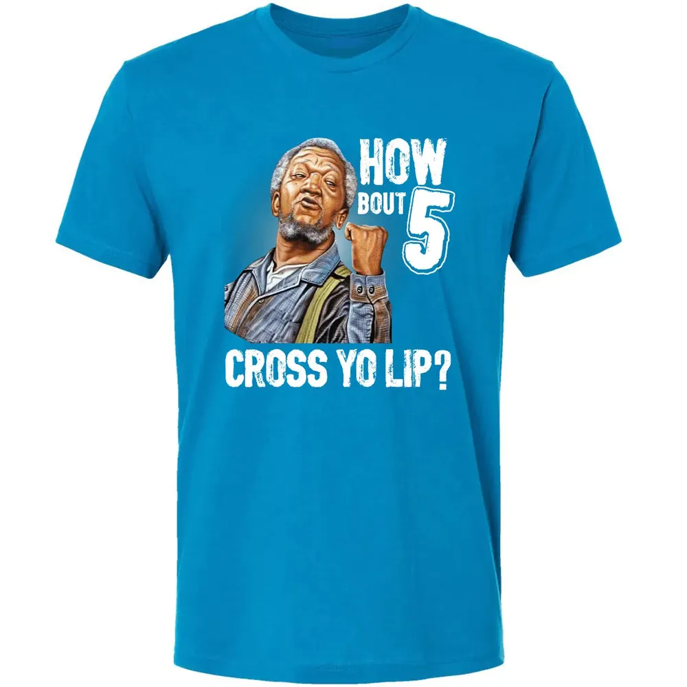 How Bout 5 Cross Yo Lip? Premium Unisex T-shirt - 15