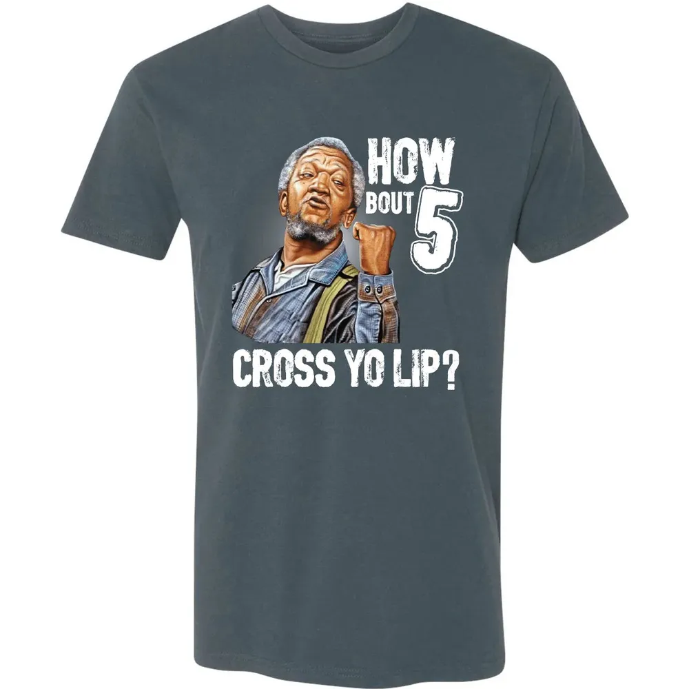 How Bout 5 Cross Yo Lip? Premium Unisex T-shirt - 14