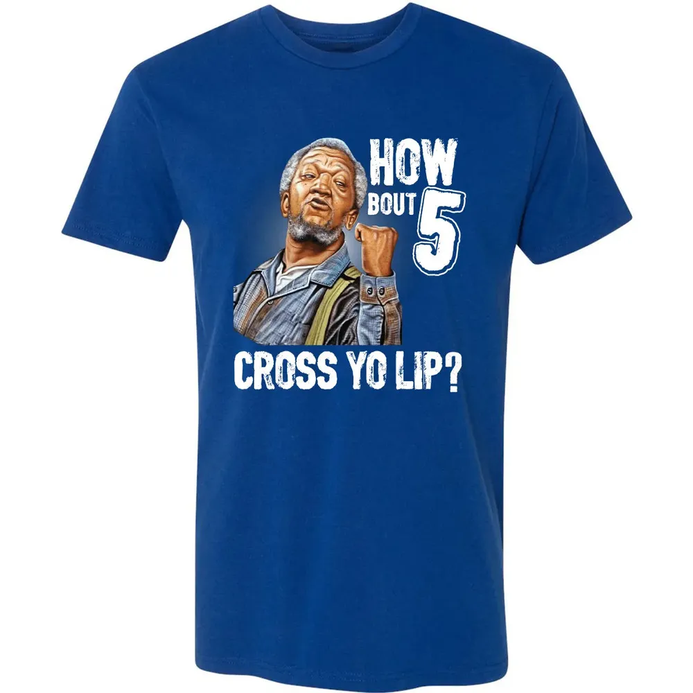 How Bout 5 Cross Yo Lip? Premium Unisex T-shirt - 10