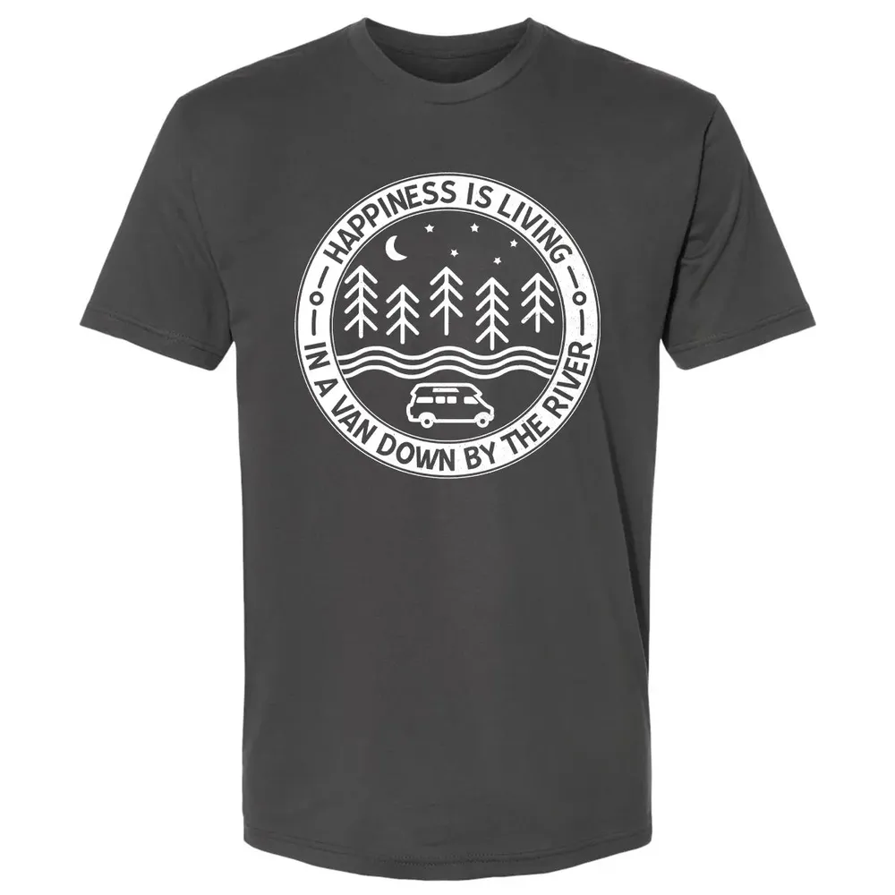 Happiness Is Living In A Van Down By The River Premium Unisex T-shirt - 8