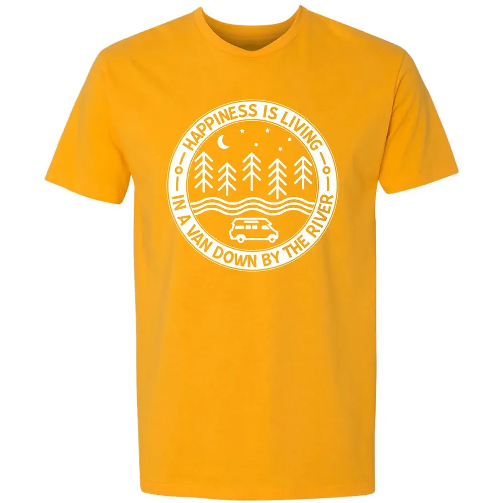 Happiness Is Living In A Van Down By The River Premium Unisex T-shirt - 11