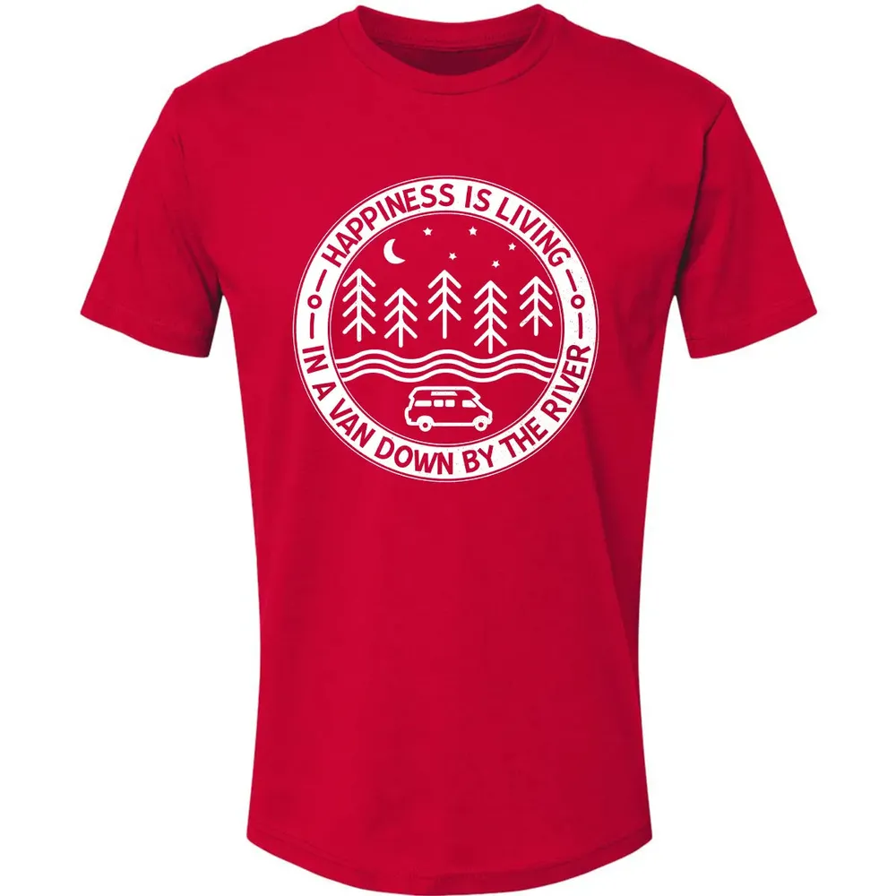 Happiness Is Living In A Van Down By The River Premium Unisex T-shirt - 6