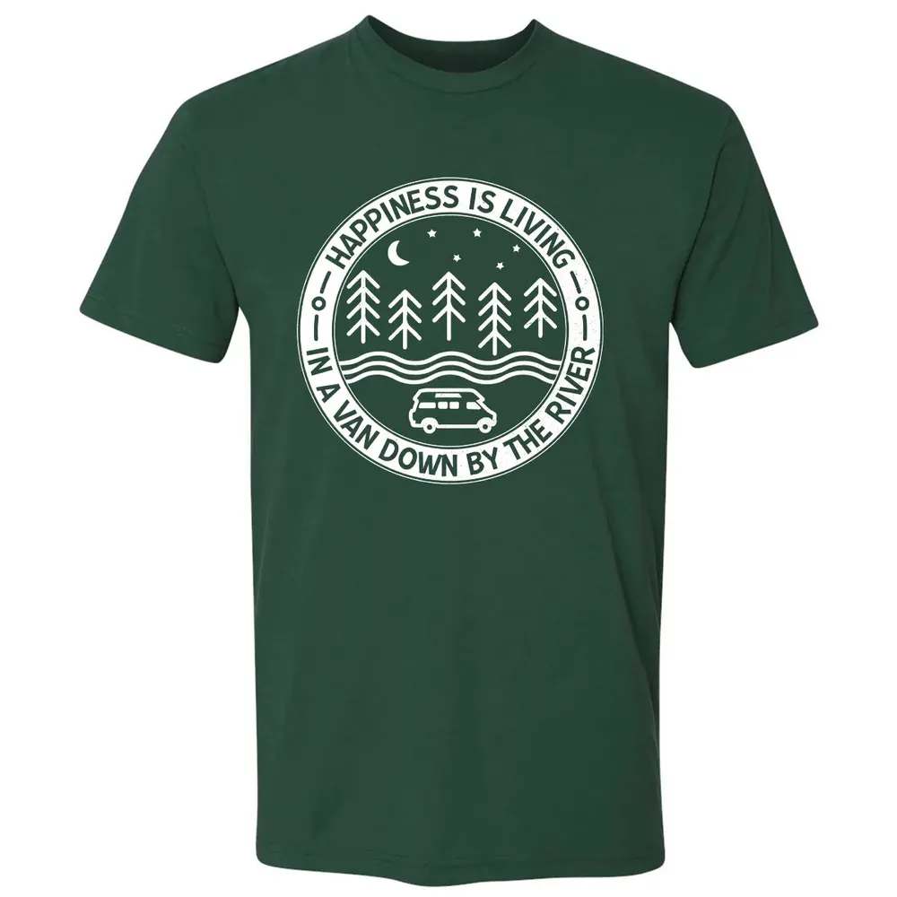 Happiness Is Living In A Van Down By The River Premium Unisex T-shirt - 12
