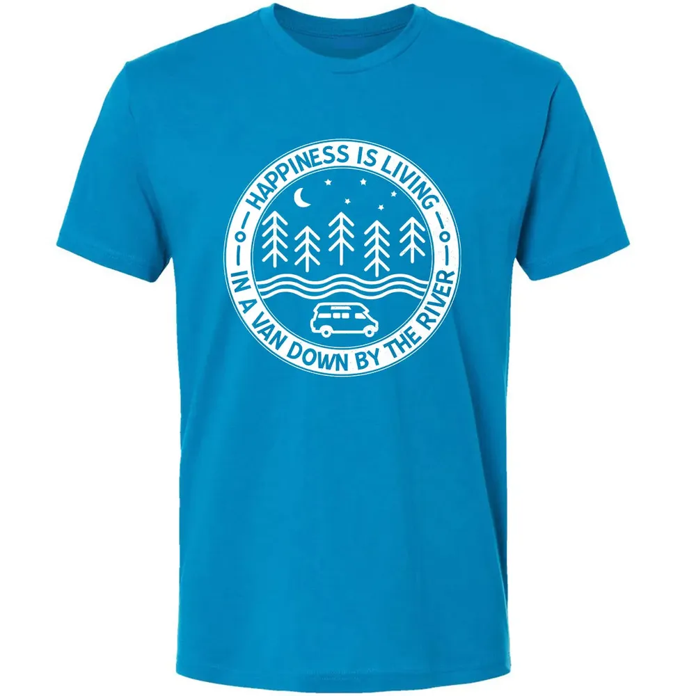 Happiness Is Living In A Van Down By The River Premium Unisex T-shirt - 15