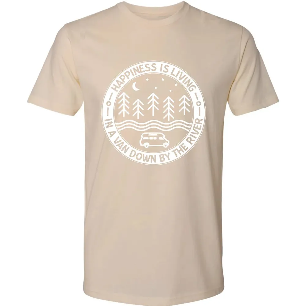 Happiness Is Living In A Van Down By The River Premium Unisex T-shirt - 13