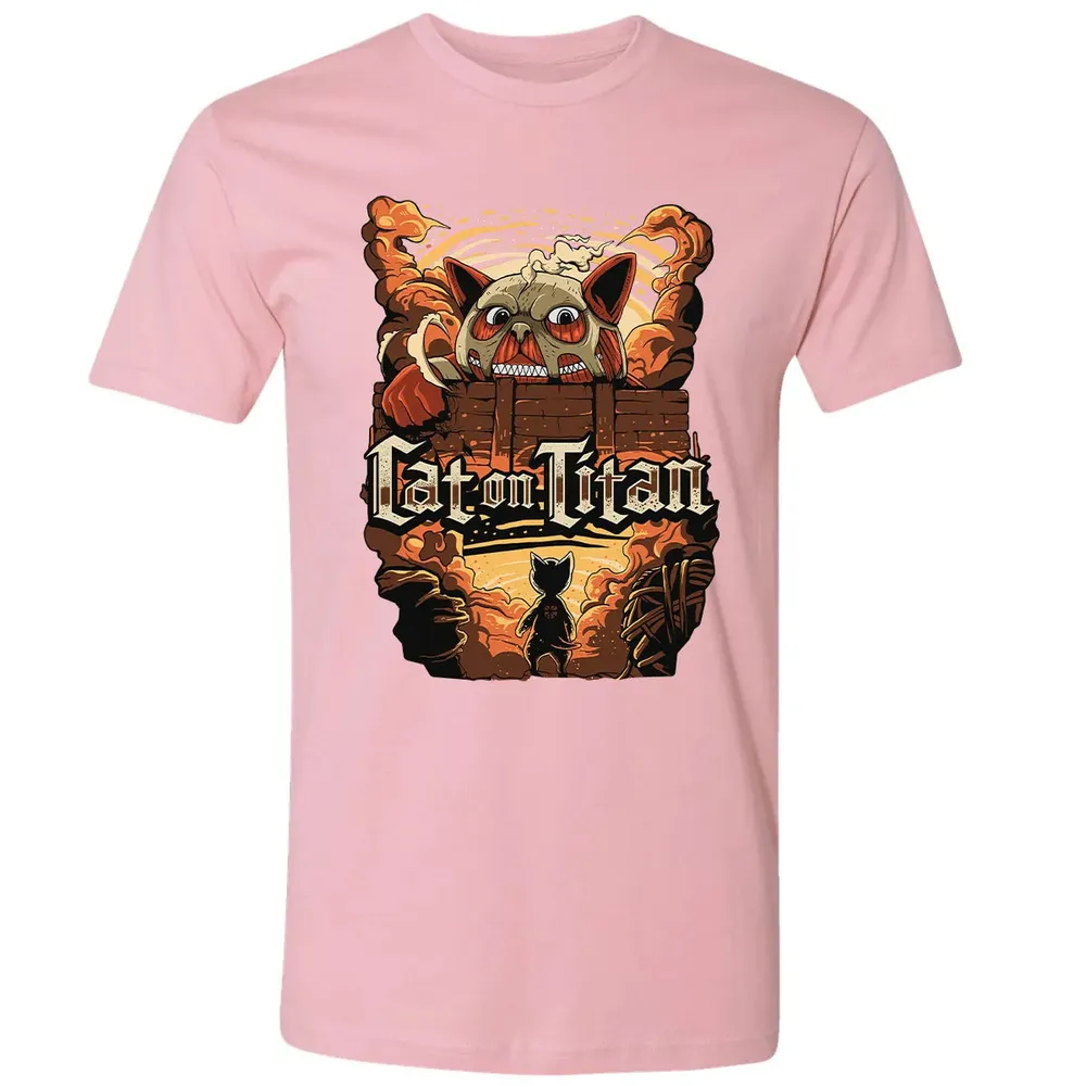 Cat On Titan Premium Unisex T-shirt - 3