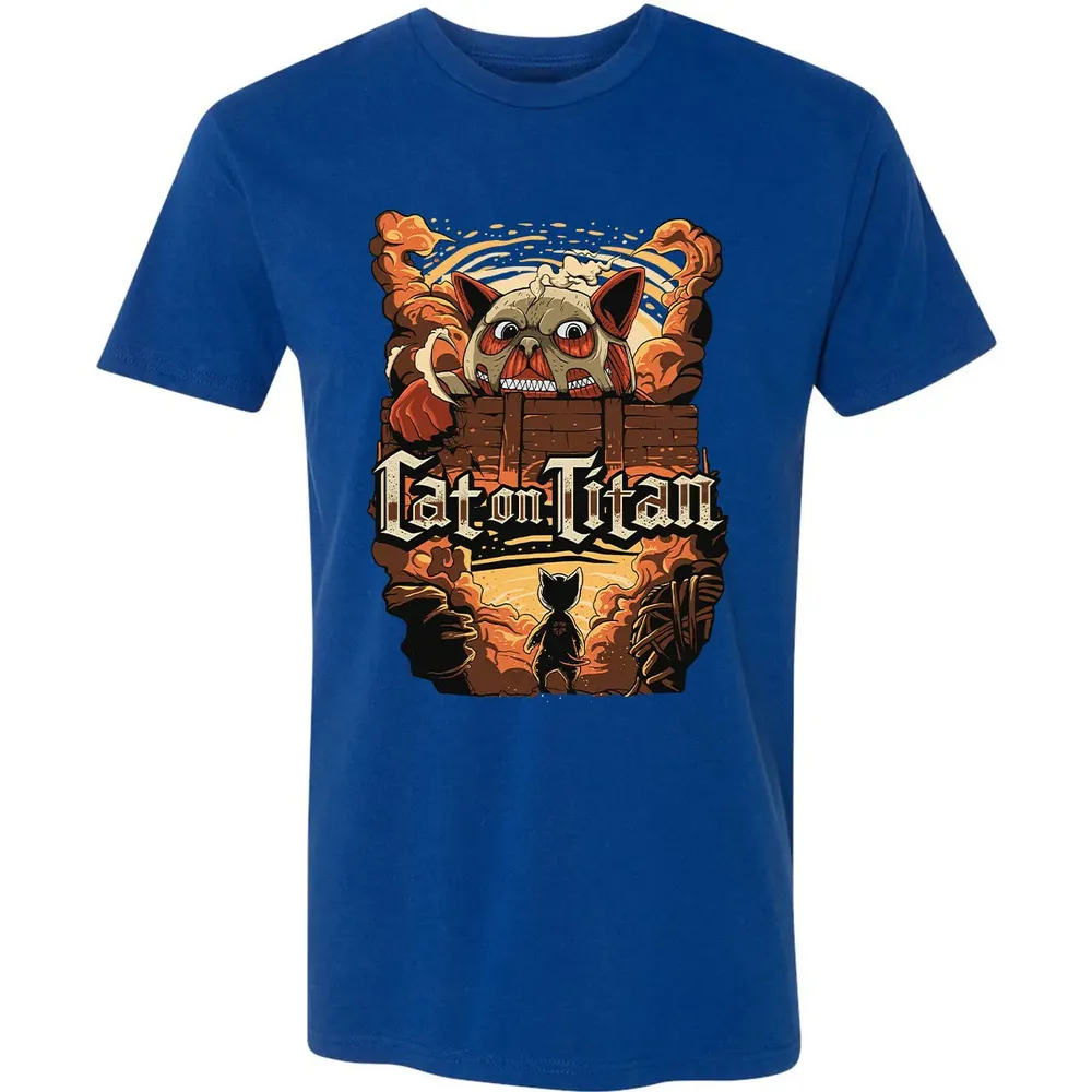 Cat On Titan Premium Unisex T-shirt - 10