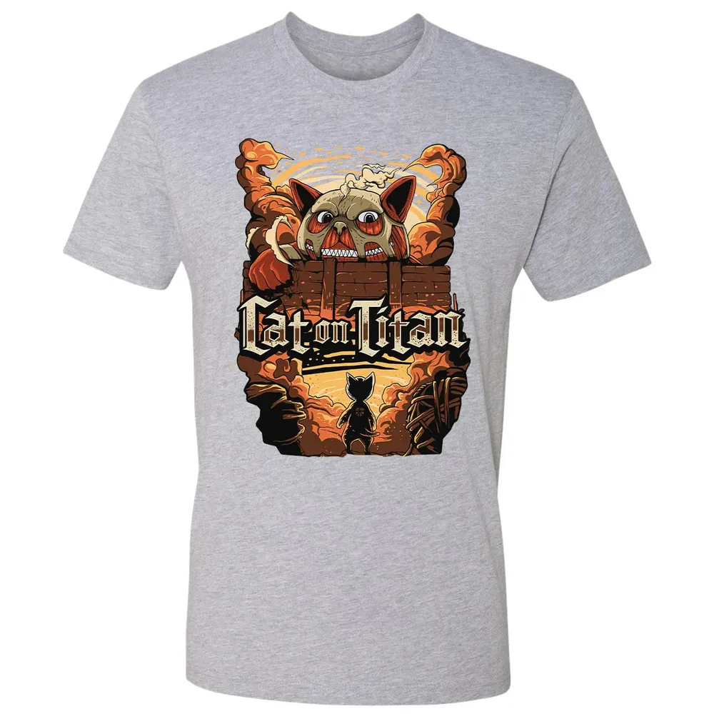 Cat On Titan Premium Unisex T-shirt - 9