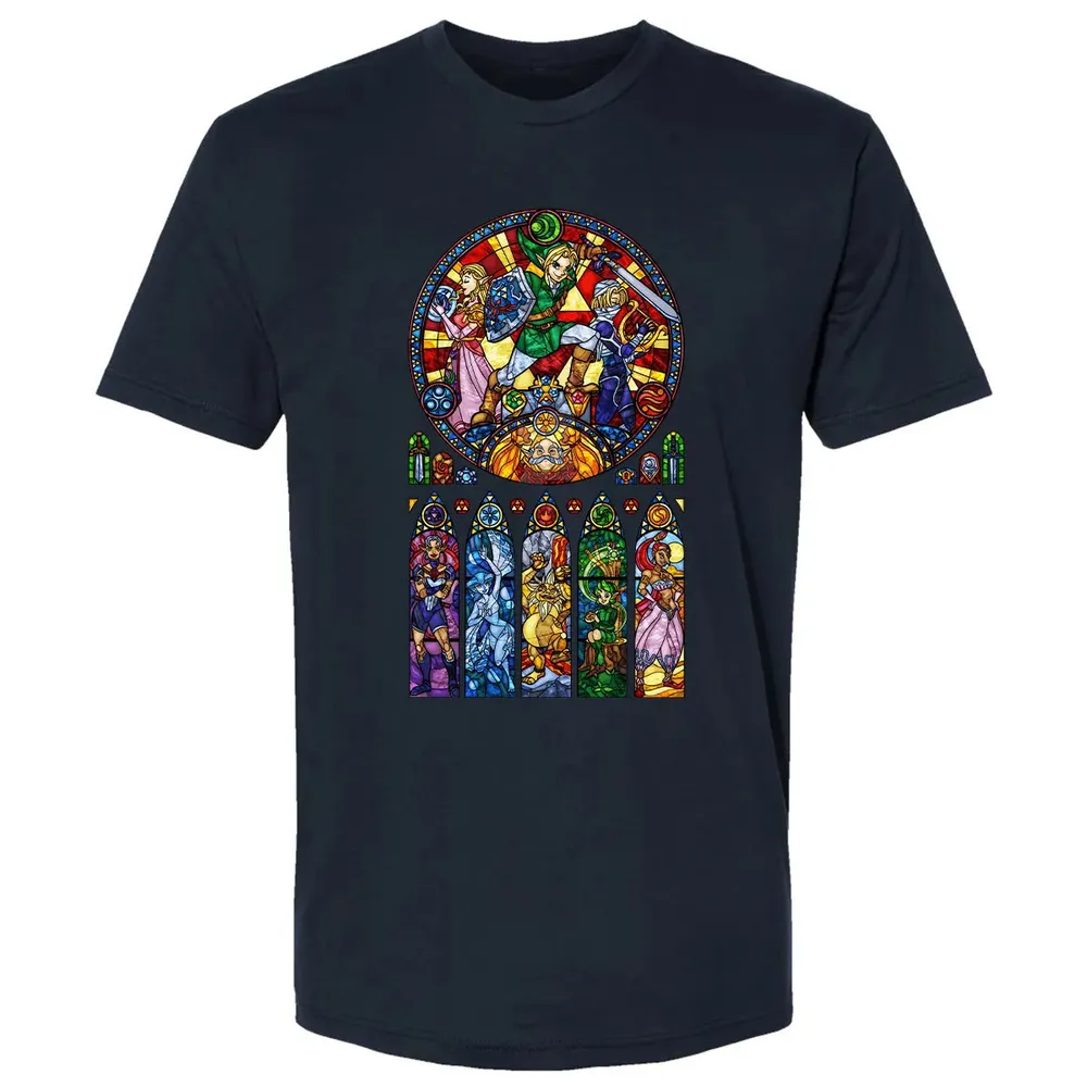 Zelda Stained Glass Premium Unisex T-shirt - 2
