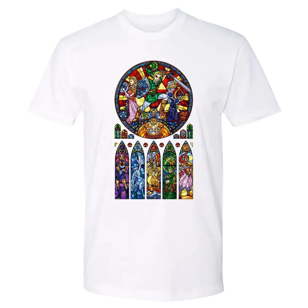 Zelda Stained Glass Premium Unisex T-shirt - 4