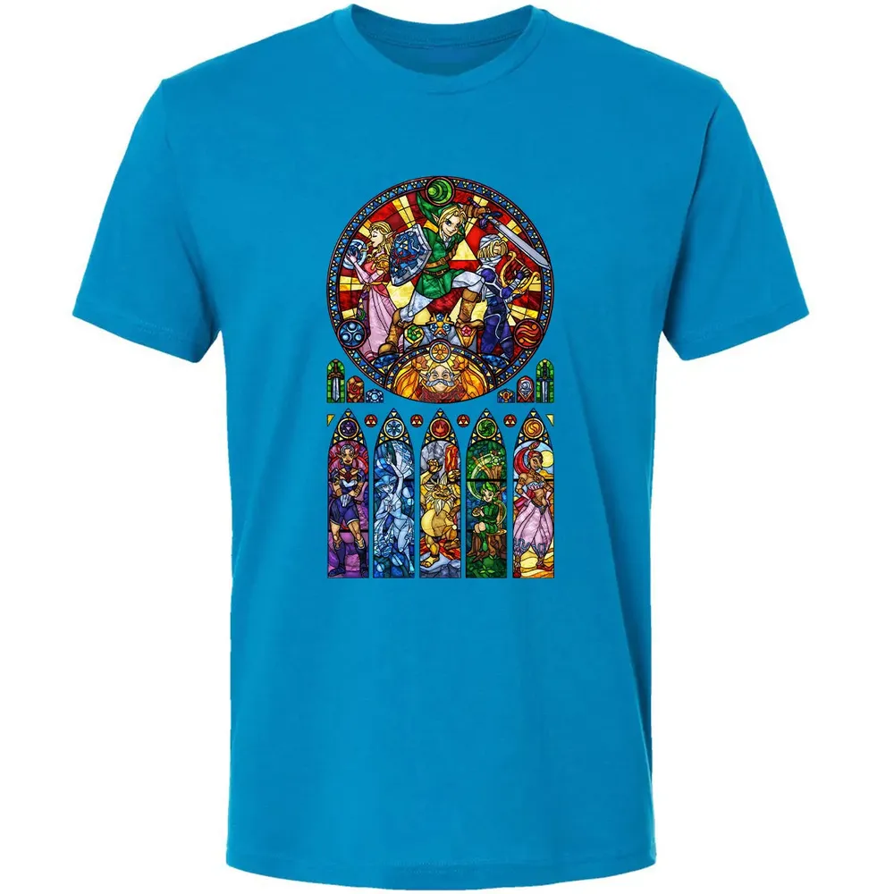 Zelda Stained Glass Premium Unisex T-shirt - 15