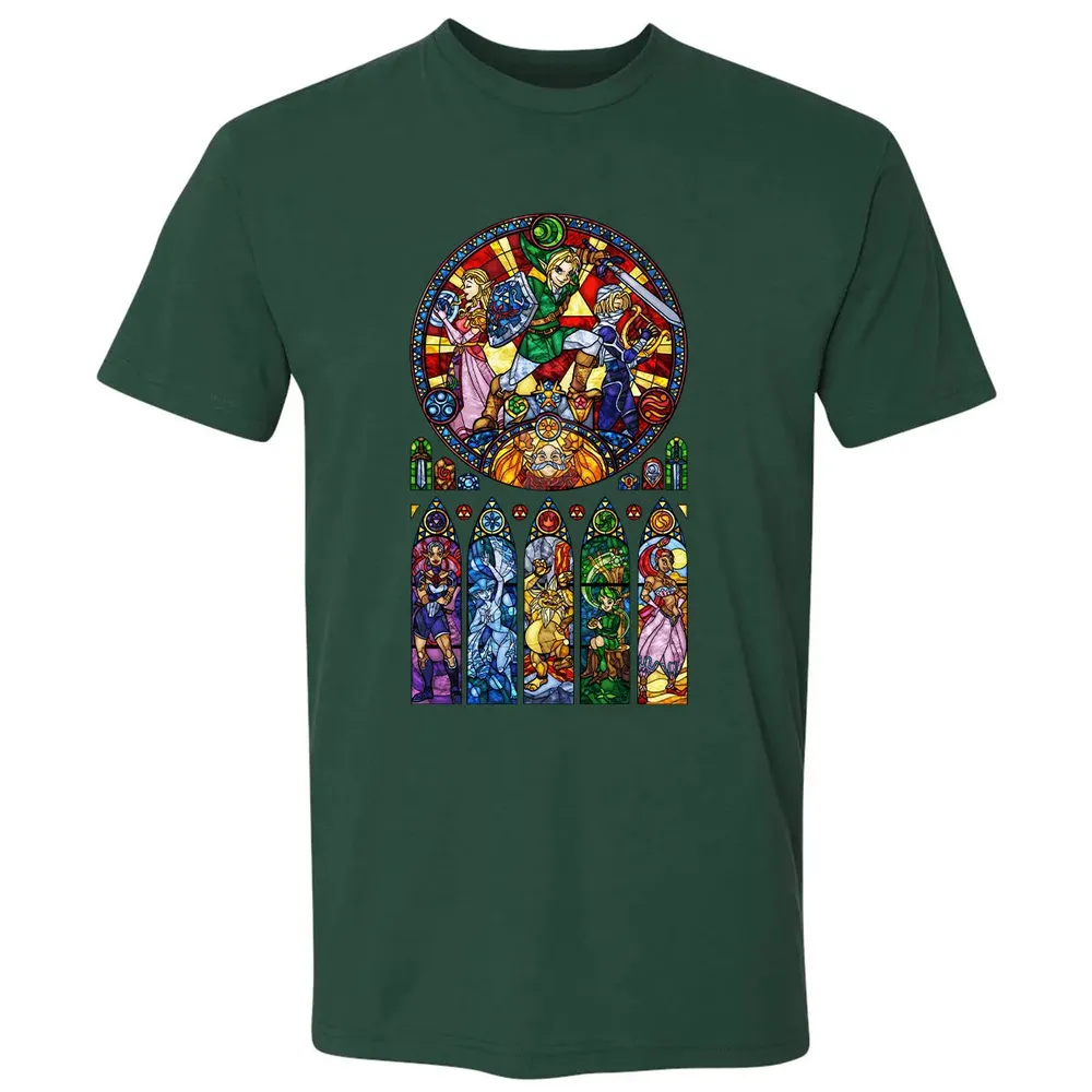 Zelda Stained Glass Premium Unisex T-shirt - 12