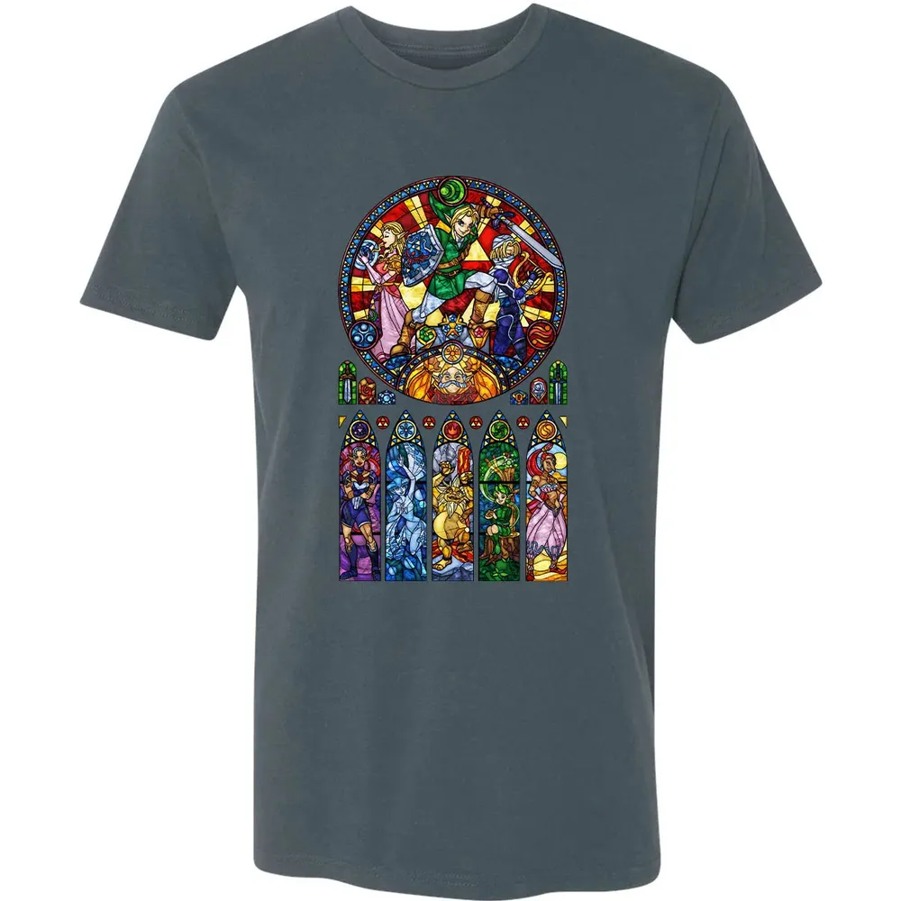 Zelda Stained Glass Premium Unisex T-shirt - 14