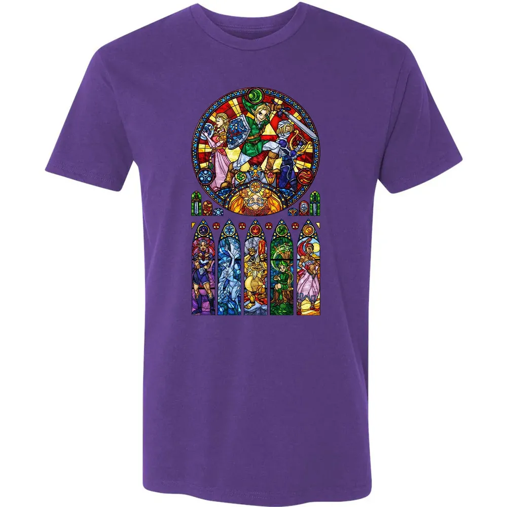 Zelda Stained Glass Premium Unisex T-shirt - 7