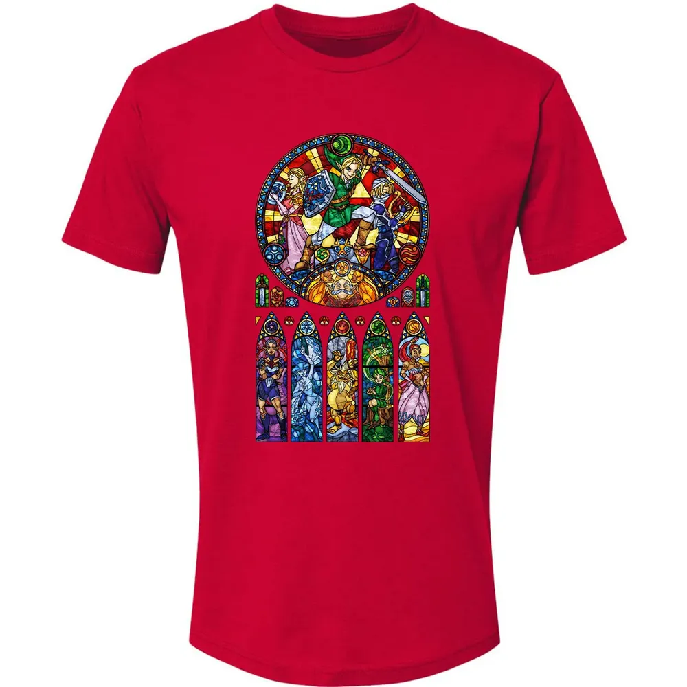 Zelda Stained Glass Premium Unisex T-shirt - 6