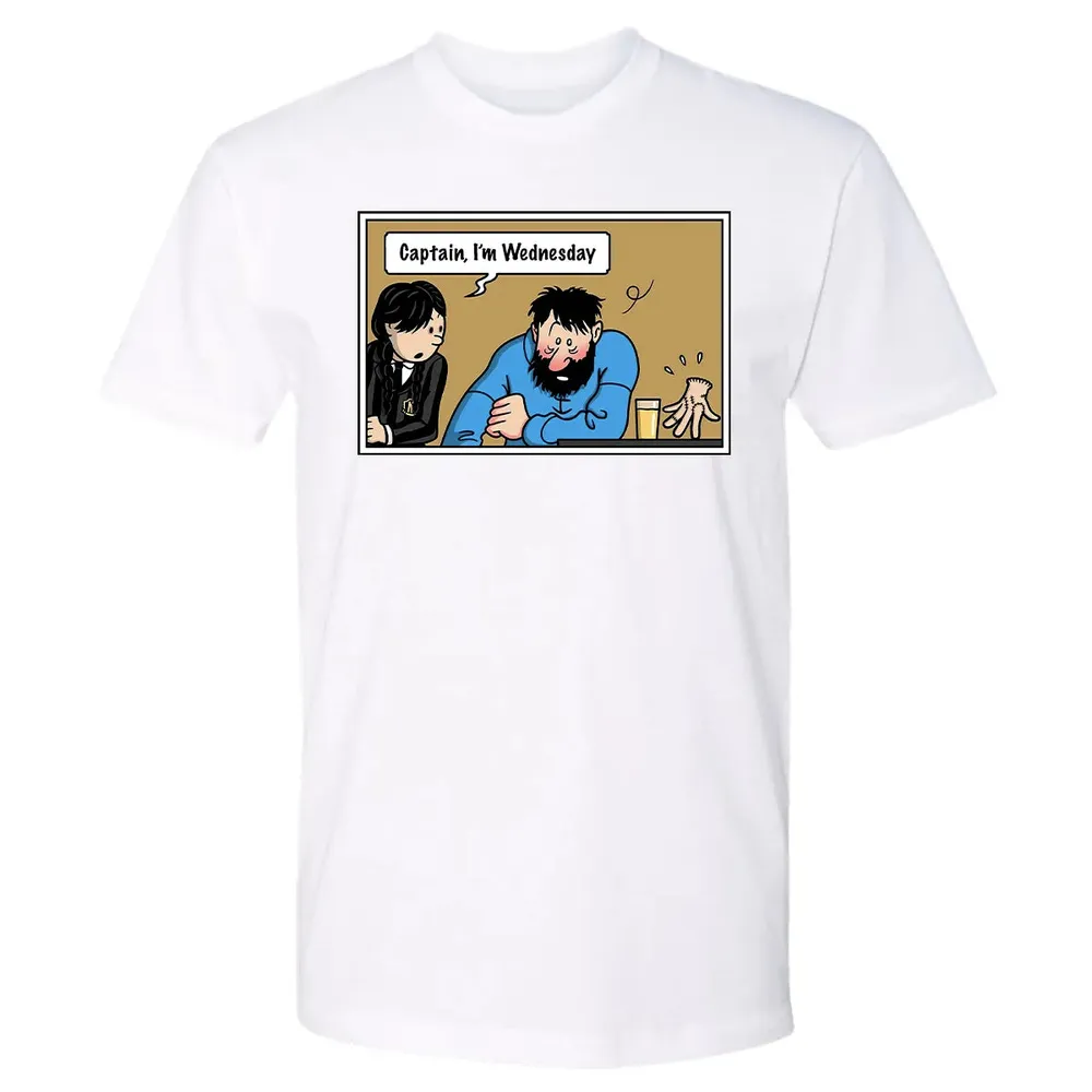 Captain, Iâ€™m Wednesday Premium Unisex T-shirt - 4