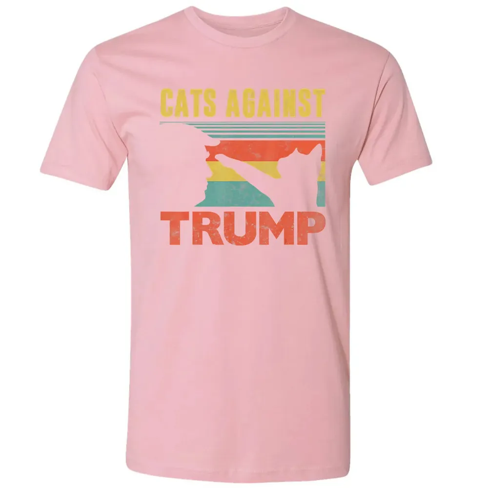 Cats Against Trump Funny Cat Punch Anti Hates Vote Out Premium Unisex T-shirt - 3