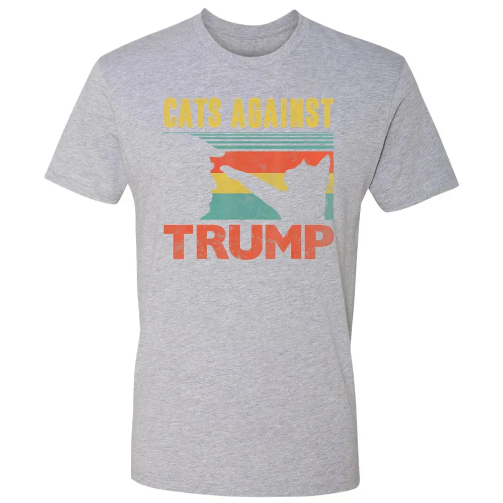 Cats Against Trump Funny Cat Punch Anti Hates Vote Out Premium Unisex T-shirt - 9