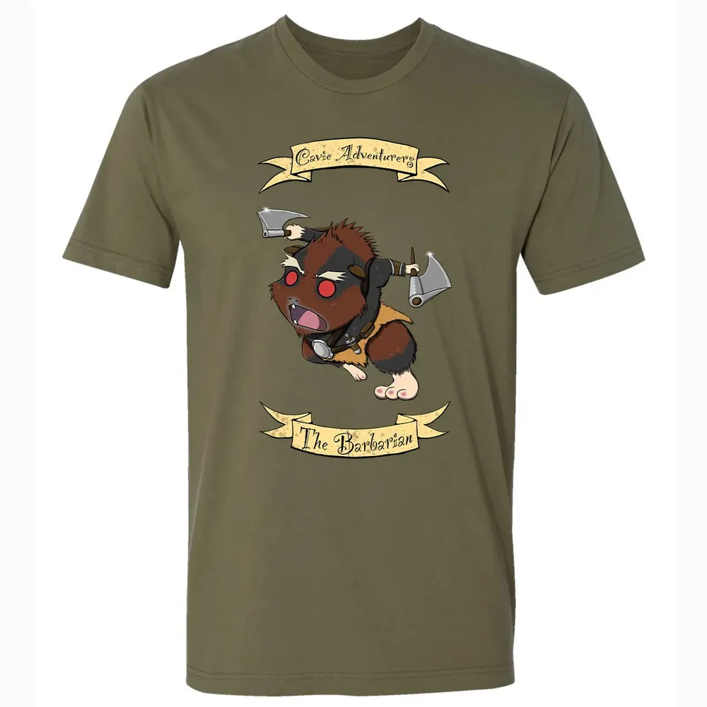 Cavie Adventurers - The Barbarian Premium Unisex T-shirt - 5