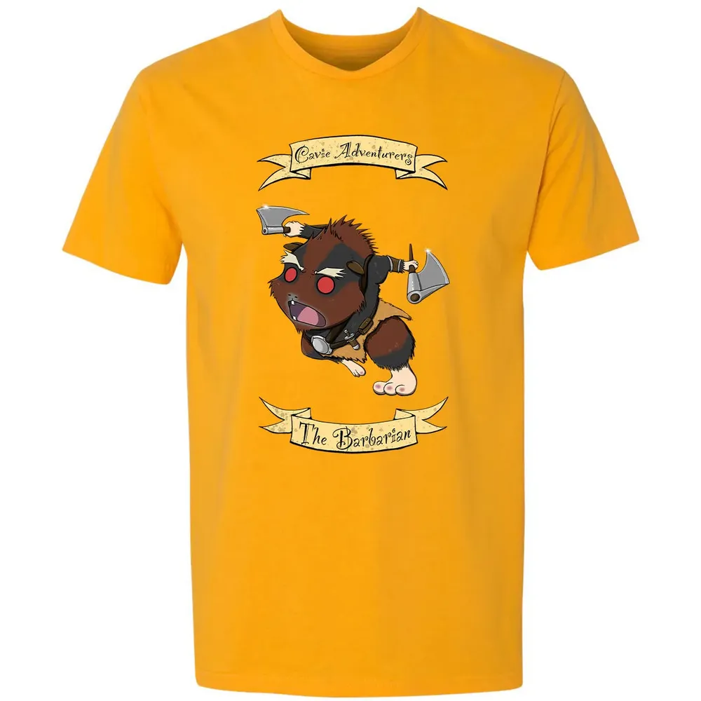 Cavie Adventurers - The Barbarian Premium Unisex T-shirt - 11