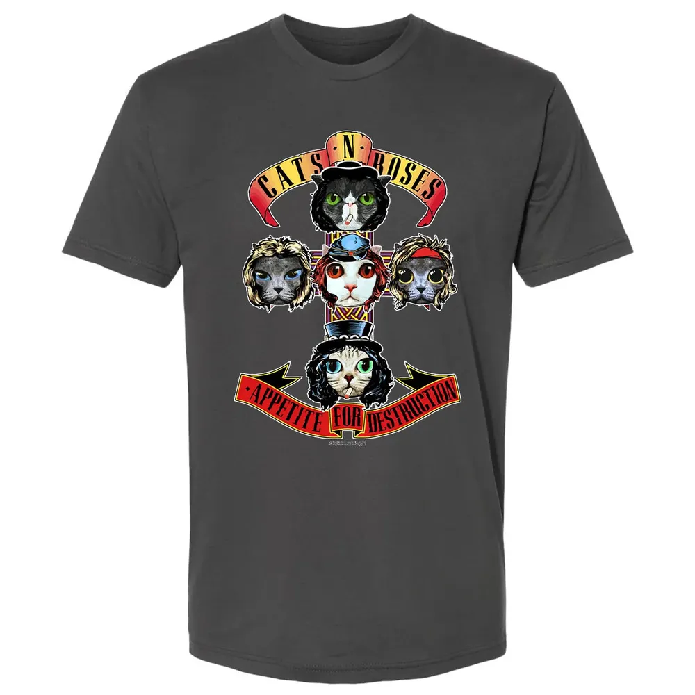 Cats N Roses Premium Unisex T-shirt - 8