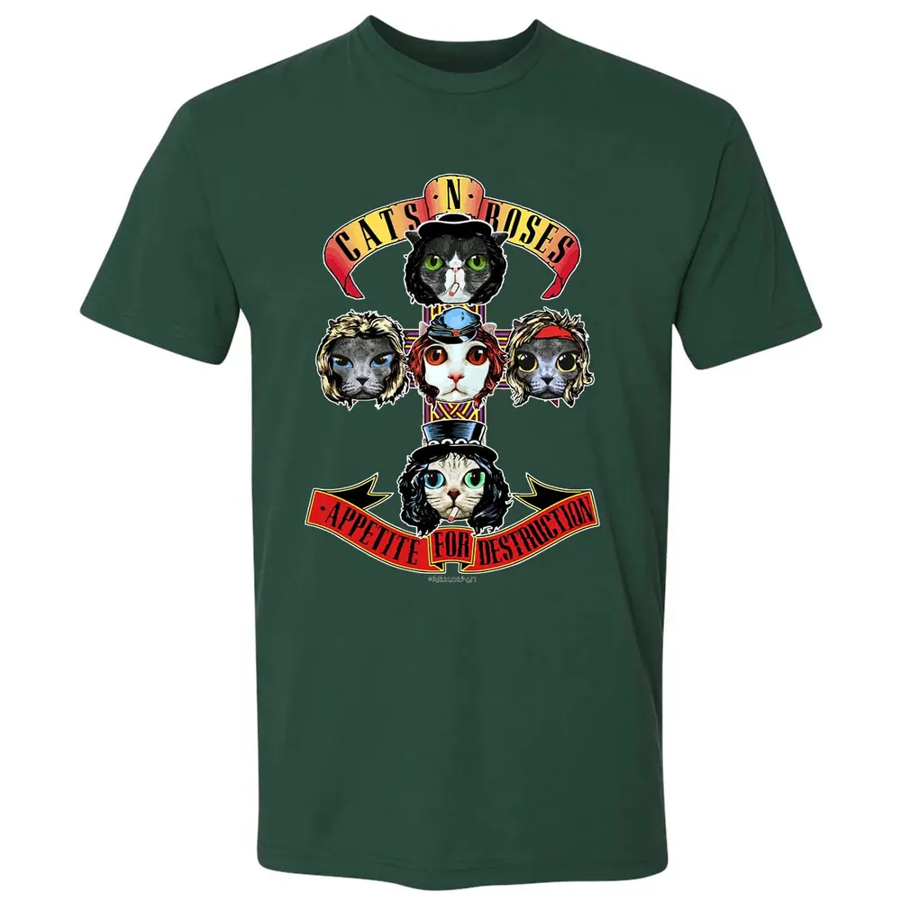 Cats N Roses Premium Unisex T-shirt - 12