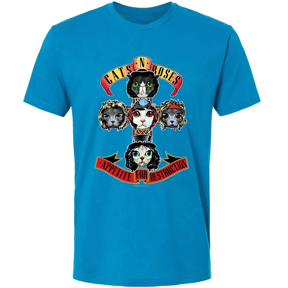 Cats N Roses Premium Unisex T-shirt - 15