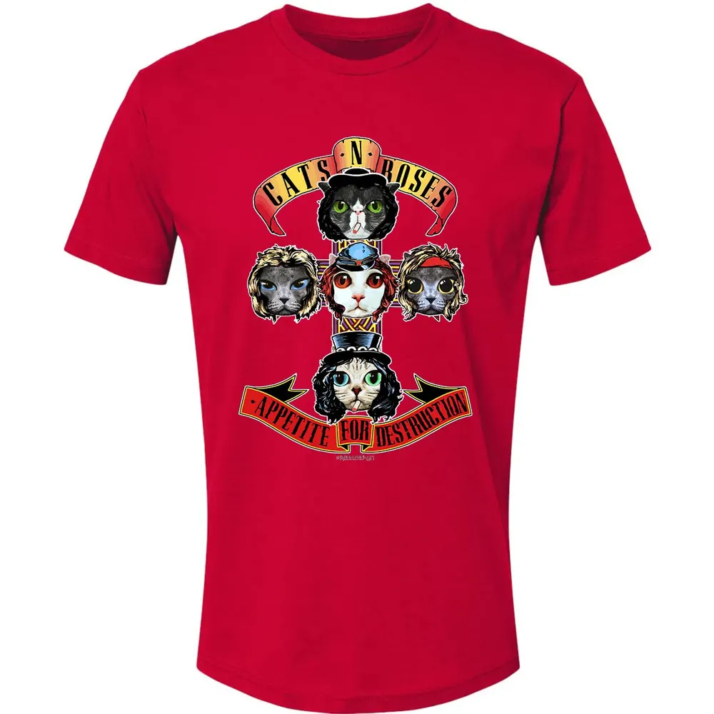 Cats N Roses Premium Unisex T-shirt - 6