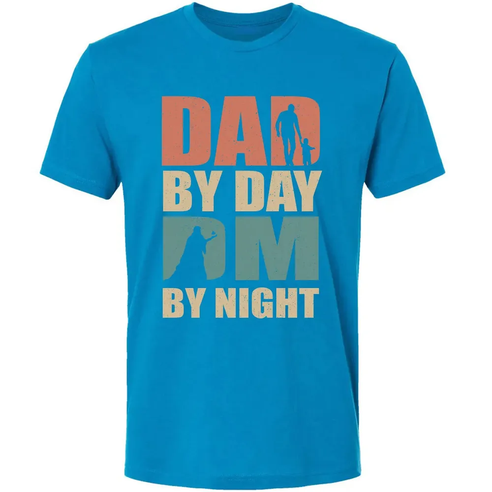 Dad By Day DM By Night DND Premium Unisex T-shirt - 15