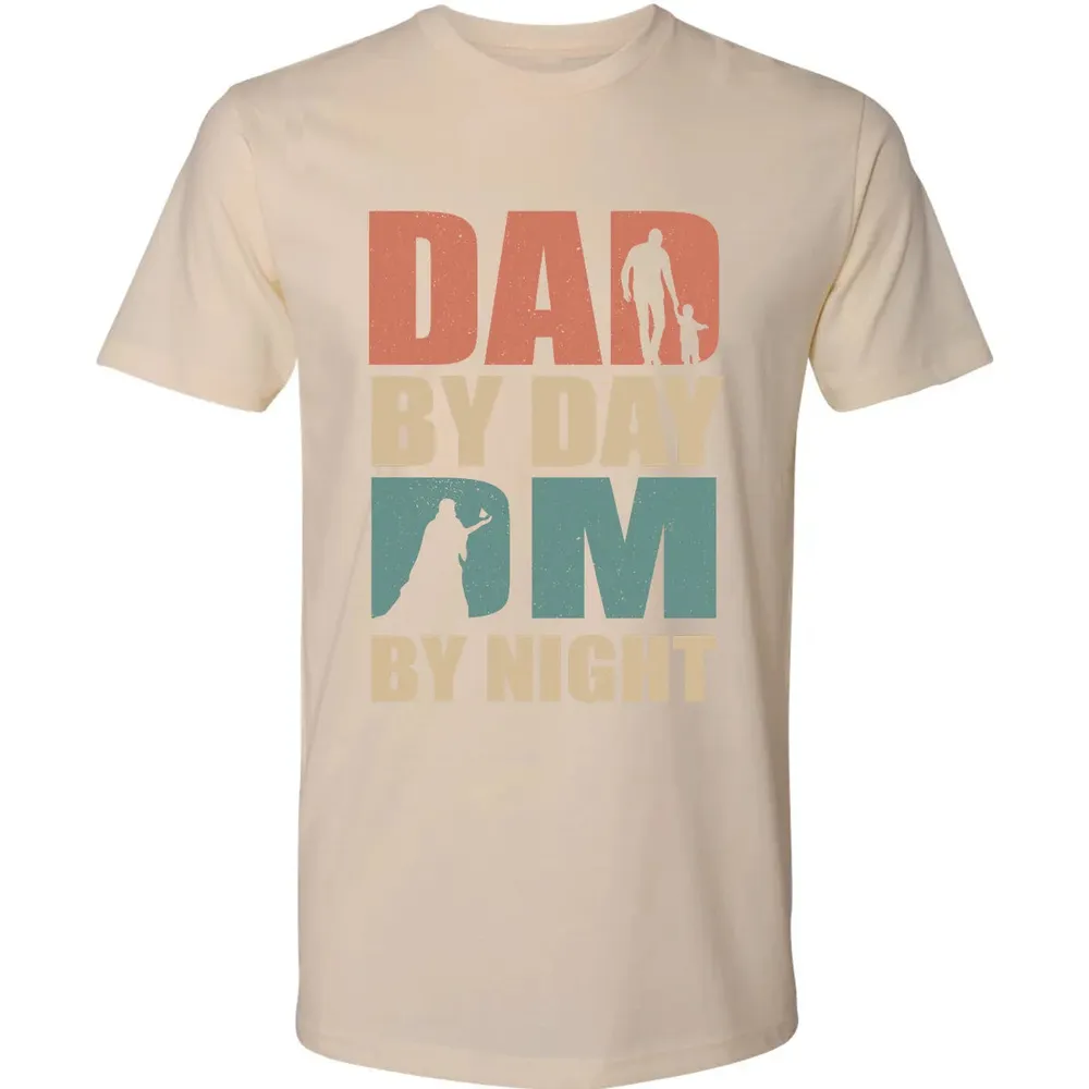 Dad By Day DM By Night DND Premium Unisex T-shirt - 13