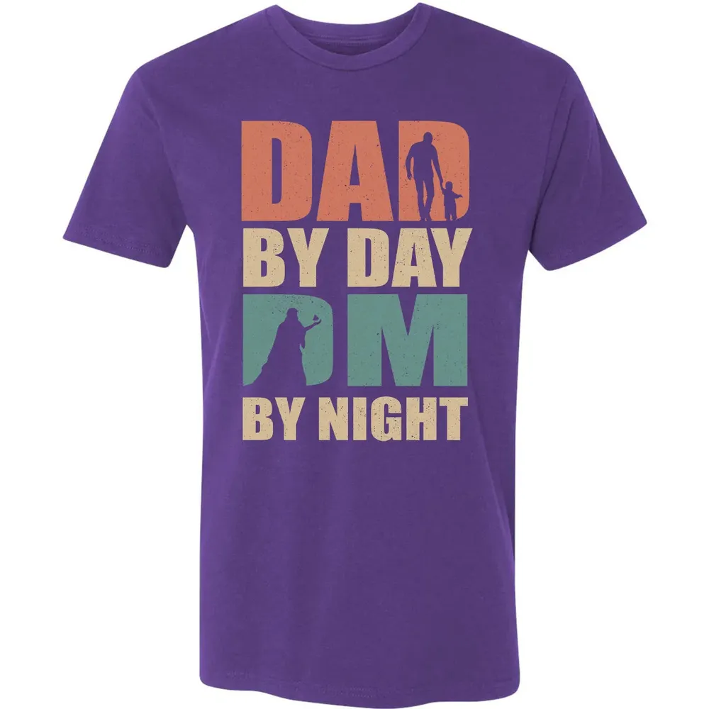 Dad By Day DM By Night DND Premium Unisex T-shirt - 7