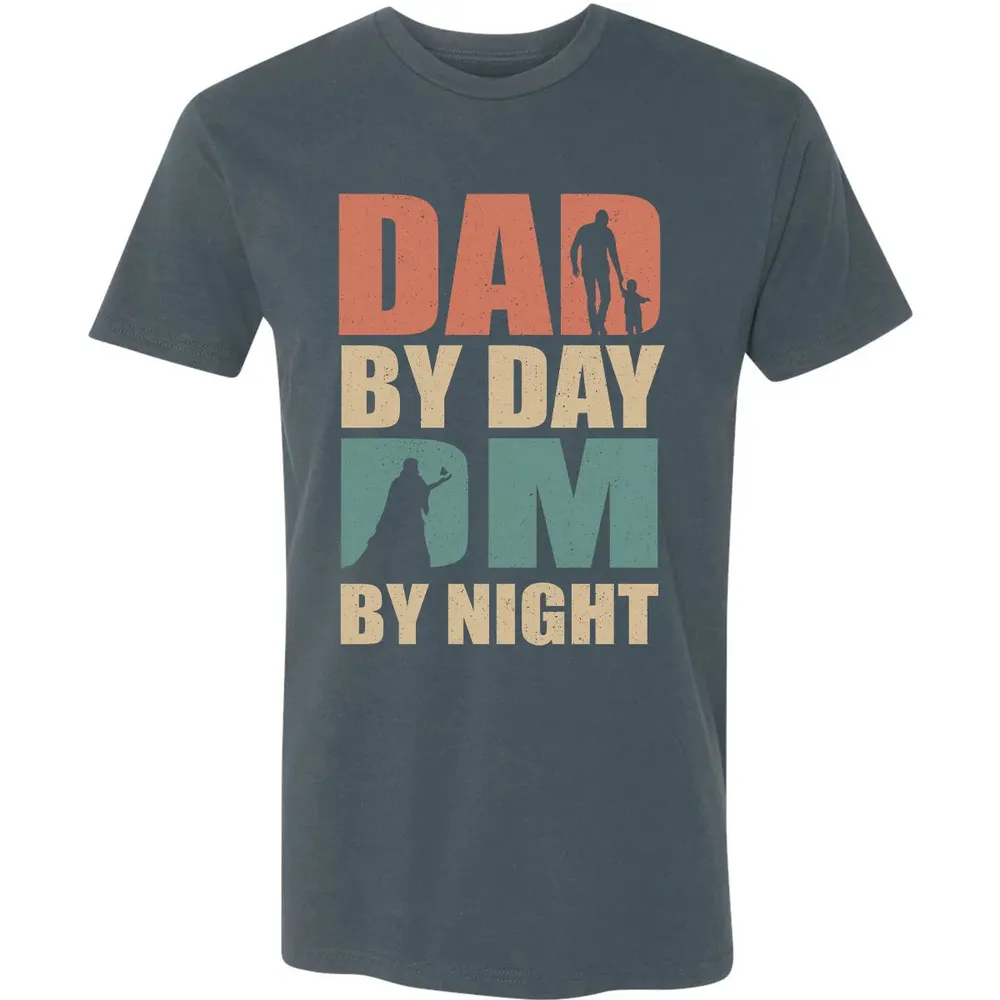 Dad By Day DM By Night DND Premium Unisex T-shirt - 14