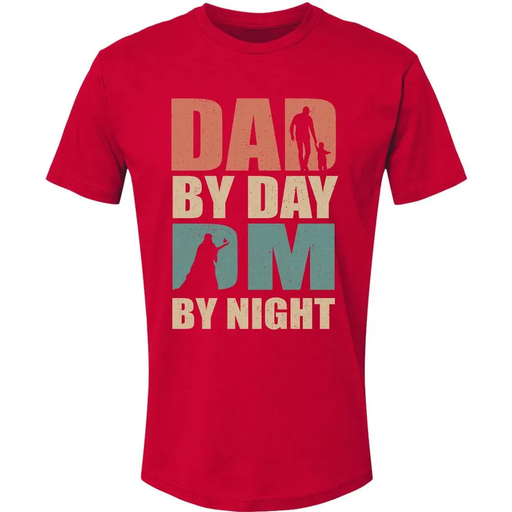 Dad By Day DM By Night DND Premium Unisex T-shirt - 6