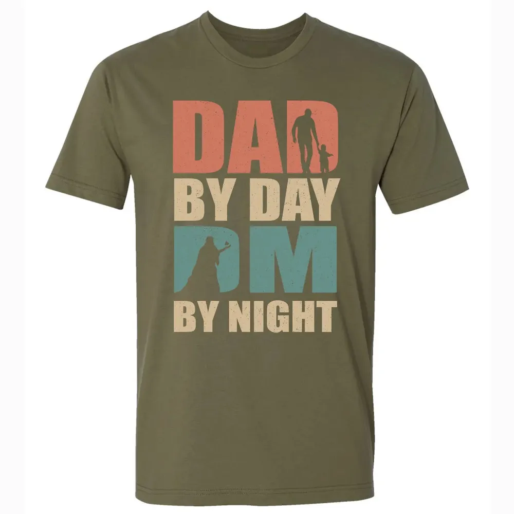 Dad By Day DM By Night DND Premium Unisex T-shirt - 5