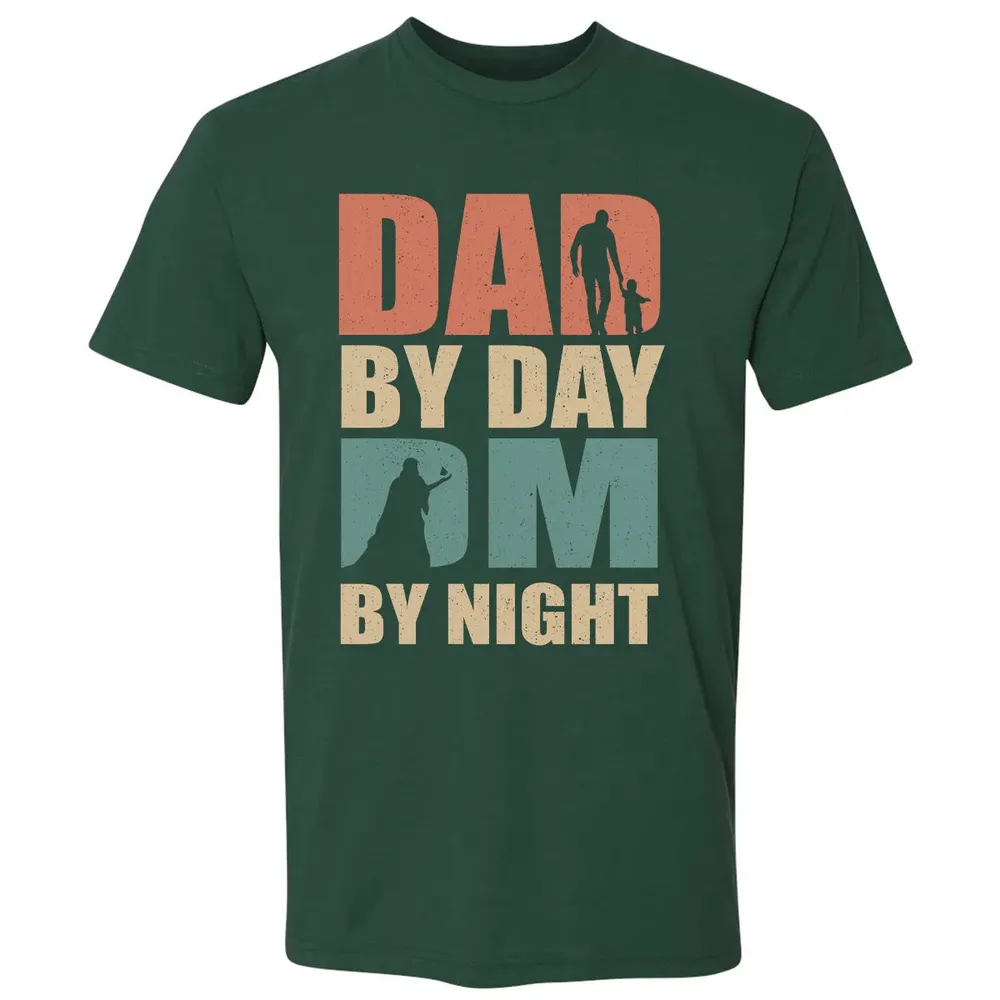Dad By Day DM By Night DND Premium Unisex T-shirt - 12
