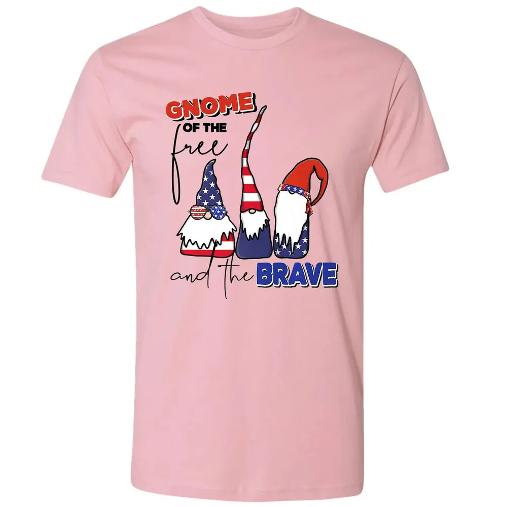 Gnome Of The Brave   Cute 4th of July s Premium Premium Unisex T-shirt - 3