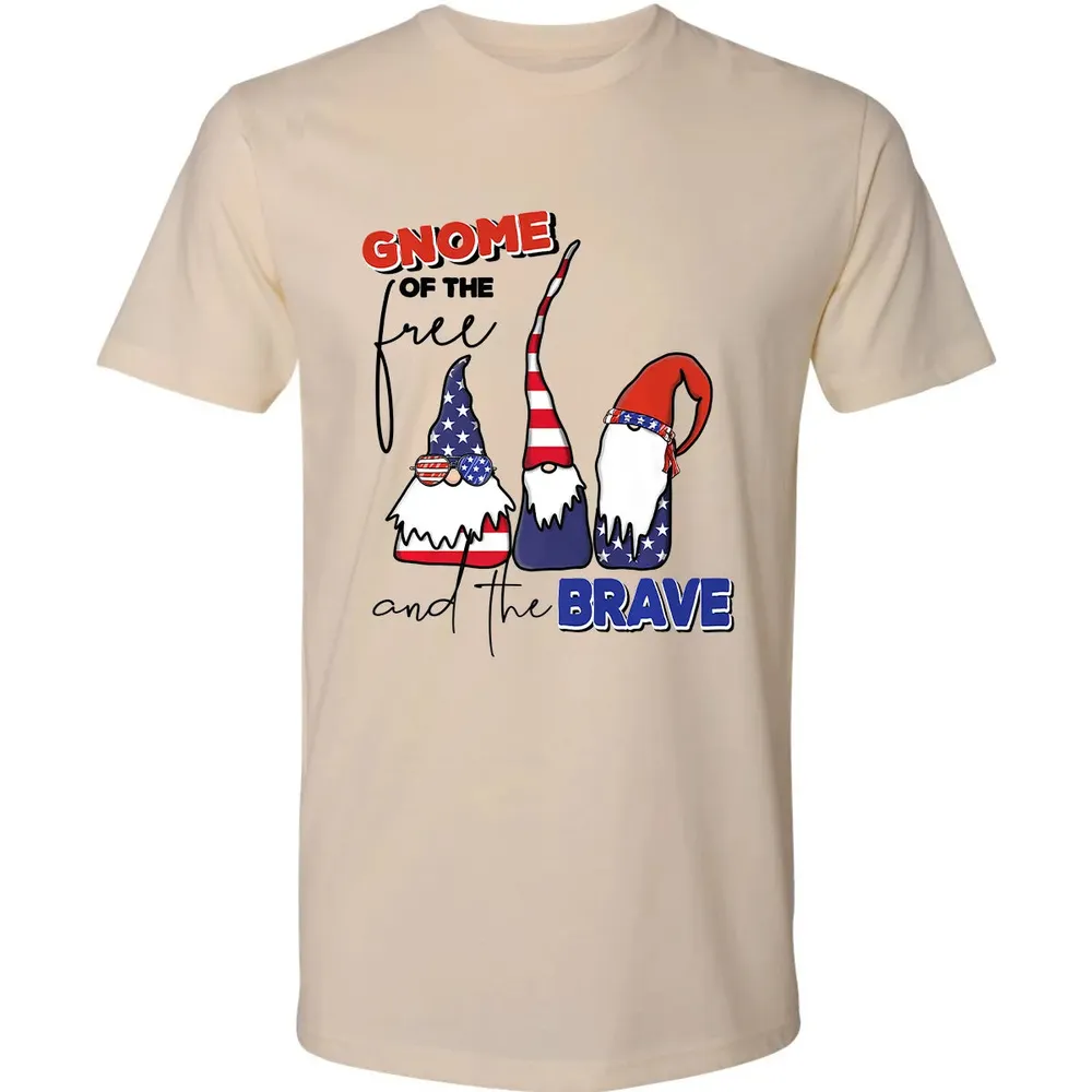 Gnome Of The Brave   Cute 4th of July s Premium Premium Unisex T-shirt - 13