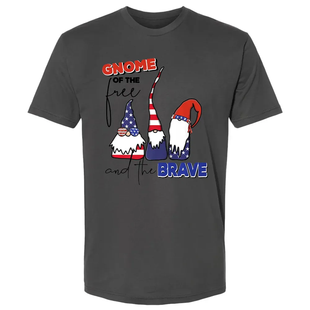 Gnome Of The Brave   Cute 4th of July s Premium Premium Unisex T-shirt - 8